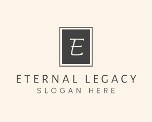 Elegant Square Lettermark logo design