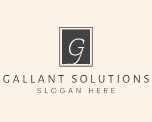 Elegant Square Lettermark logo design