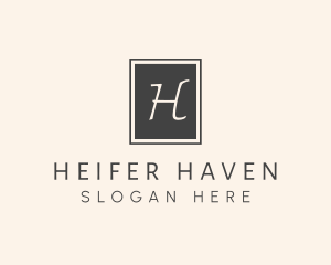 Elegant Square Lettermark logo design