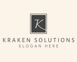 Elegant Square Lettermark logo design