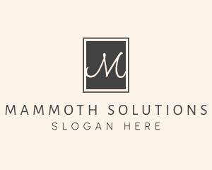 Elegant Square Lettermark logo design