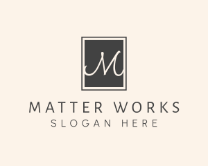 Elegant Square Lettermark logo design