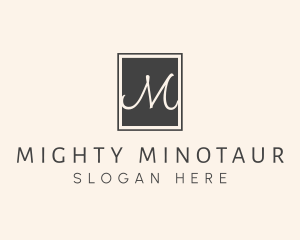 Elegant Square Lettermark logo design