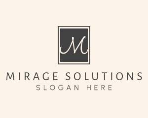 Elegant Square Lettermark logo design