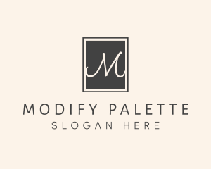 Elegant Square Lettermark logo design