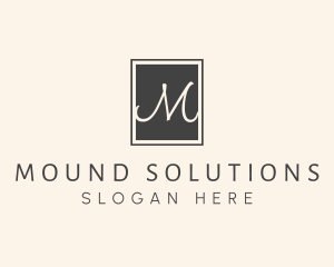 Elegant Square Lettermark logo design