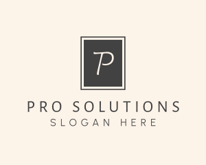 Elegant Square Lettermark logo design