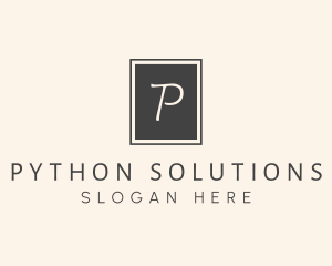 Elegant Square Lettermark logo design