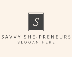 Elegant Square Lettermark logo design