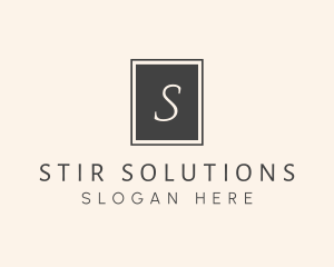 Elegant Square Lettermark logo design