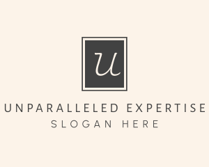 Elegant Square Lettermark logo design