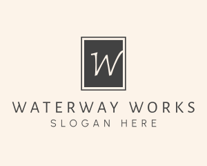 Elegant Square Lettermark logo design