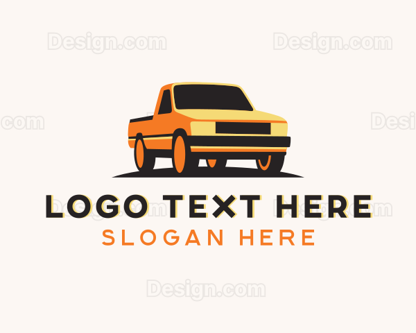 Pickup Truck Transportation Logo