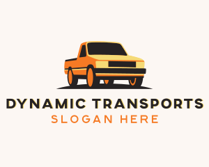 Pickup Truck Transportation logo design