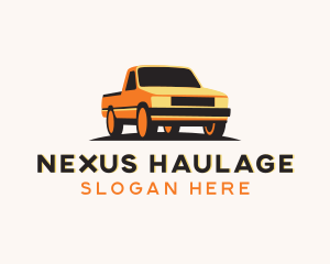 Pickup Truck Transportation logo design