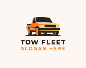 Pickup Truck Transportation logo design