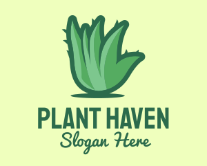 Aloe Vera Plant  logo design