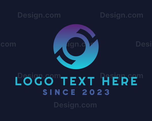 Digital Tech Letter O Logo