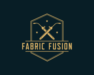 Hipster Welder Fabrication logo design