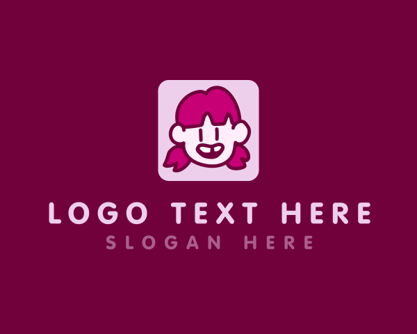 Young Girl Kid logo