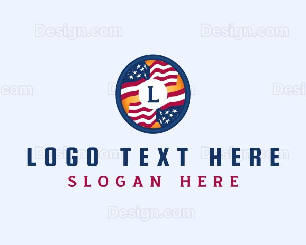 Veteran American Flag Logo