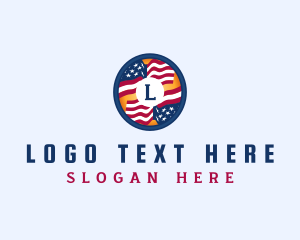 Veteran American Flag Logo