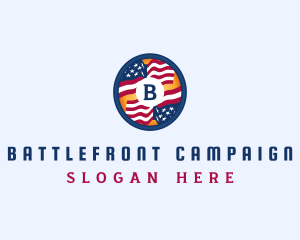 Veteran American Flag logo design