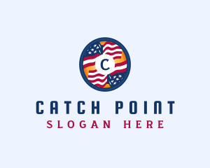 Veteran American Flag logo design