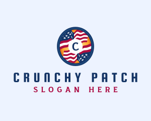 Veteran American Flag logo design