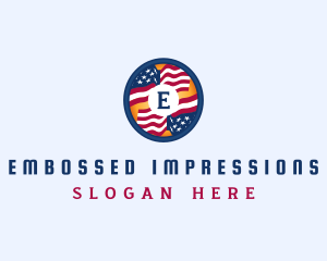 Veteran American Flag logo design