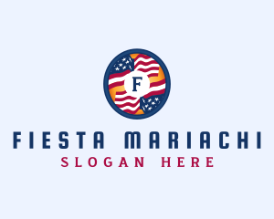 Veteran American Flag logo design