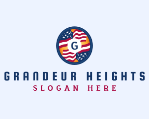 Veteran American Flag logo design