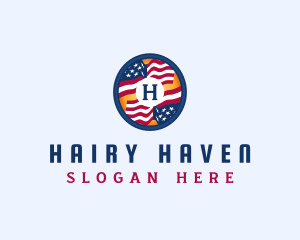 Veteran American Flag logo design