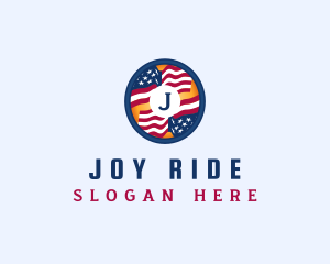 Veteran American Flag logo design