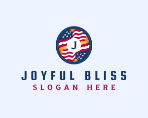 Veteran American Flag logo design