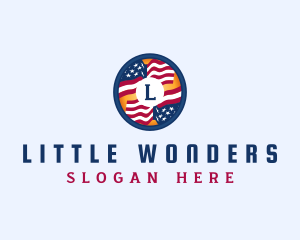 Veteran American Flag logo design