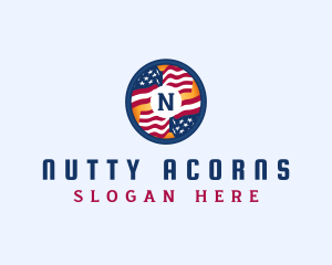 Veteran American Flag logo design