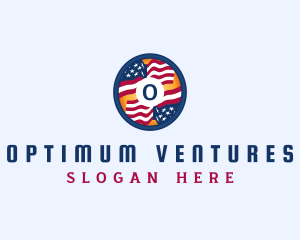 Veteran American Flag logo design