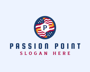 Veteran American Flag logo design