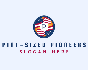 Veteran American Flag logo design