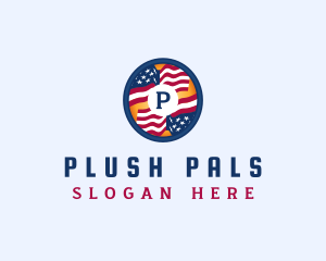 Veteran American Flag logo design