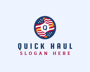 Veteran American Flag logo design