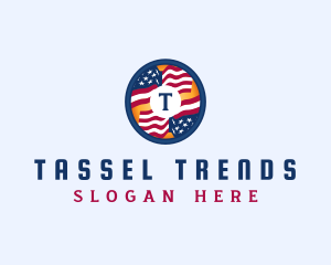 Veteran American Flag logo design