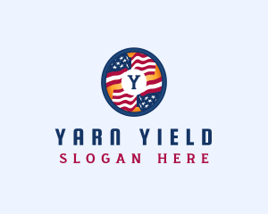 Veteran American Flag logo design