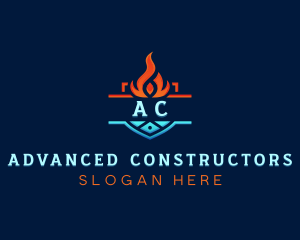 Fire Ice Air Conditioning logo design