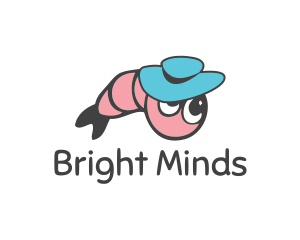 Shrimp Hat Cartoon  logo