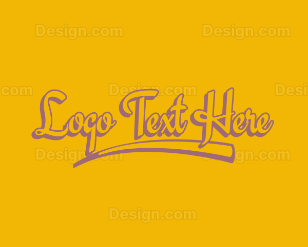 Fancy Cursive Company Logo