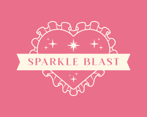 Sparkle Heart Pillow logo design