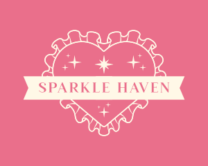 Sparkle Heart Pillow logo design