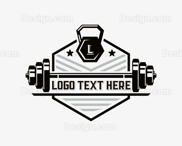 Weightlifting Barbell Kettlebell Logo